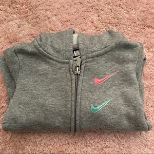 Baby girl Nike hooded coverall